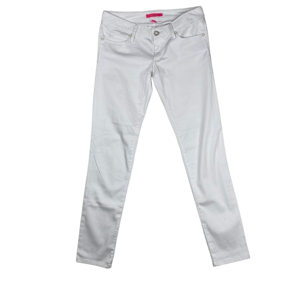 Lilly Pulitzer White 31" Worth Skinny Jean- 2